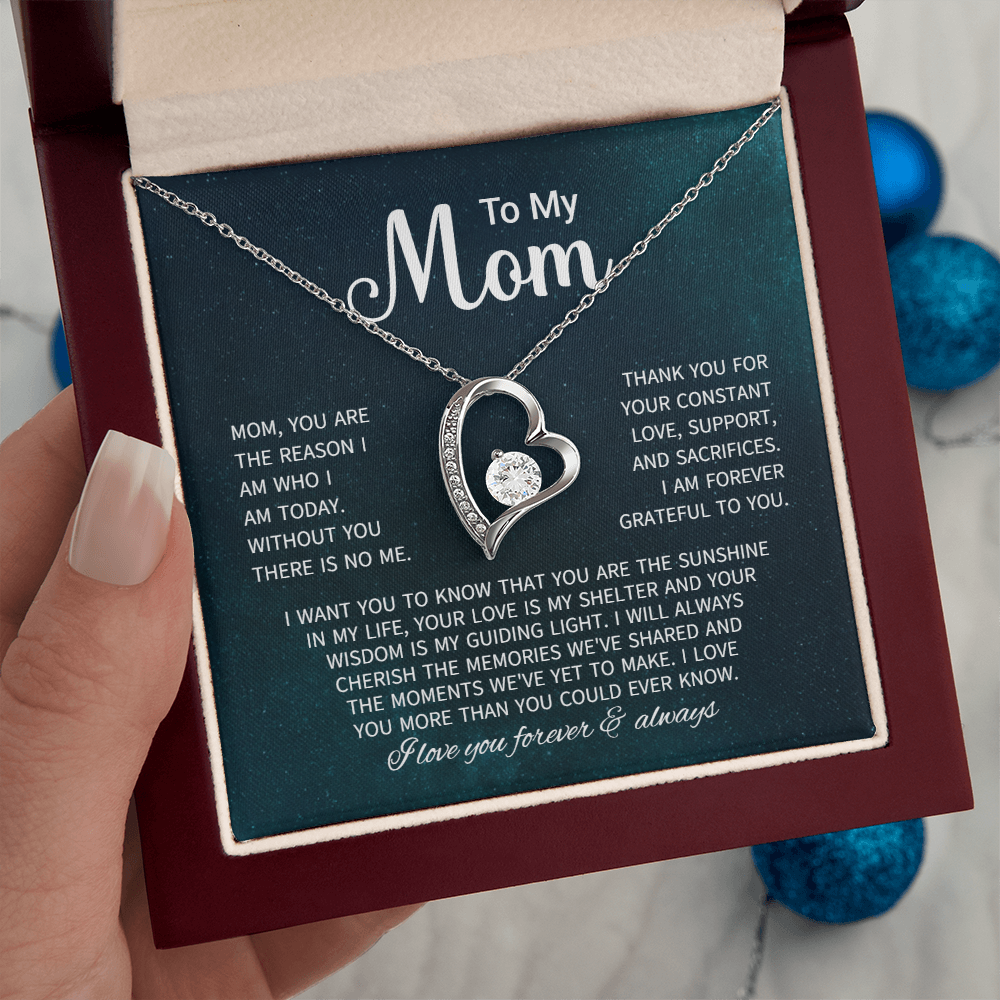 To My Mom Necklace Gifts - Gift for Mom from Son - Mother's Day Gift for Mom