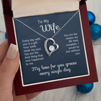 To My Wife Necklace From Husband | Anniversary Valentine Birthday Gift For Wife