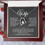 To My Wife - Gift Necklace For Wife - Meeting You Was Fate