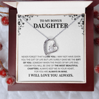 Gift For Daughter Necklace Luxury LED Light Box With Heartfelt Message Card - Daughter Birthday Present From Mom or Daddy