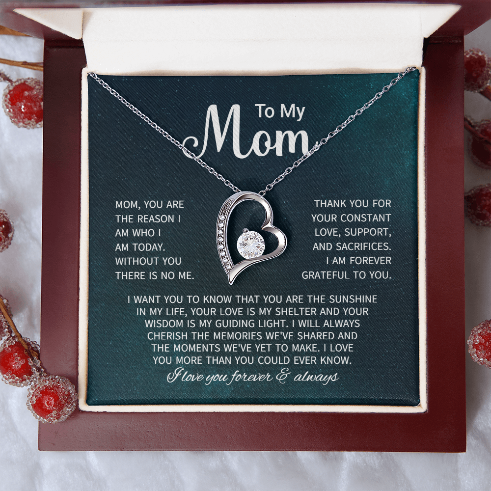 To My Mom Necklace Gifts - Gift for Mom from Son - Mother's Day Gift for Mom