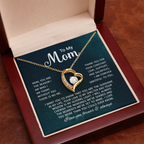 To My Mom Necklace Gifts - Gift for Mom from Son - Mother's Day Gift for Mom