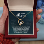 To My Mom Necklace Gifts - Gift for Mom from Son - Mother's Day Gift for Mom
