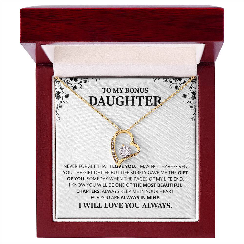 Gift For Daughter Necklace Luxury LED Light Box With Heartfelt Message Card - Daughter Birthday Present From Mom or Daddy