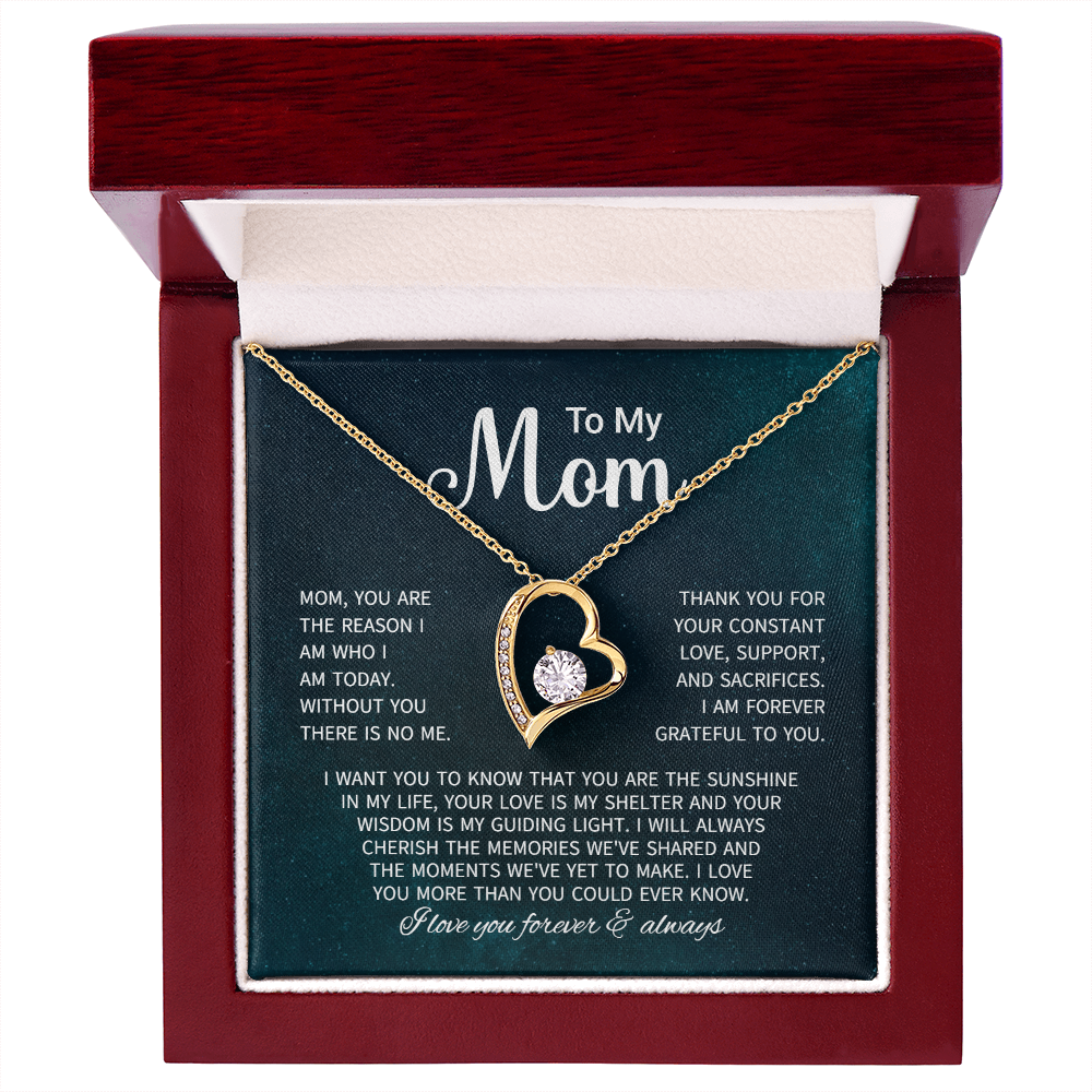 To My Mom Necklace Gifts - Gift for Mom from Son - Mother's Day Gift for Mom