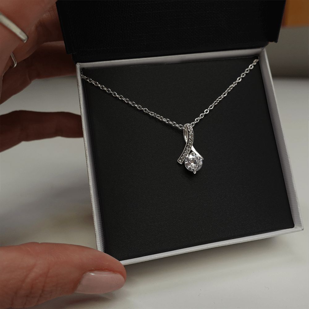To My Wife, Mom, Daughter - Alluring Beauty Necklace with a Luxury  Box - Gift For Anniversary, Birthday, Christmas or Valentine Day