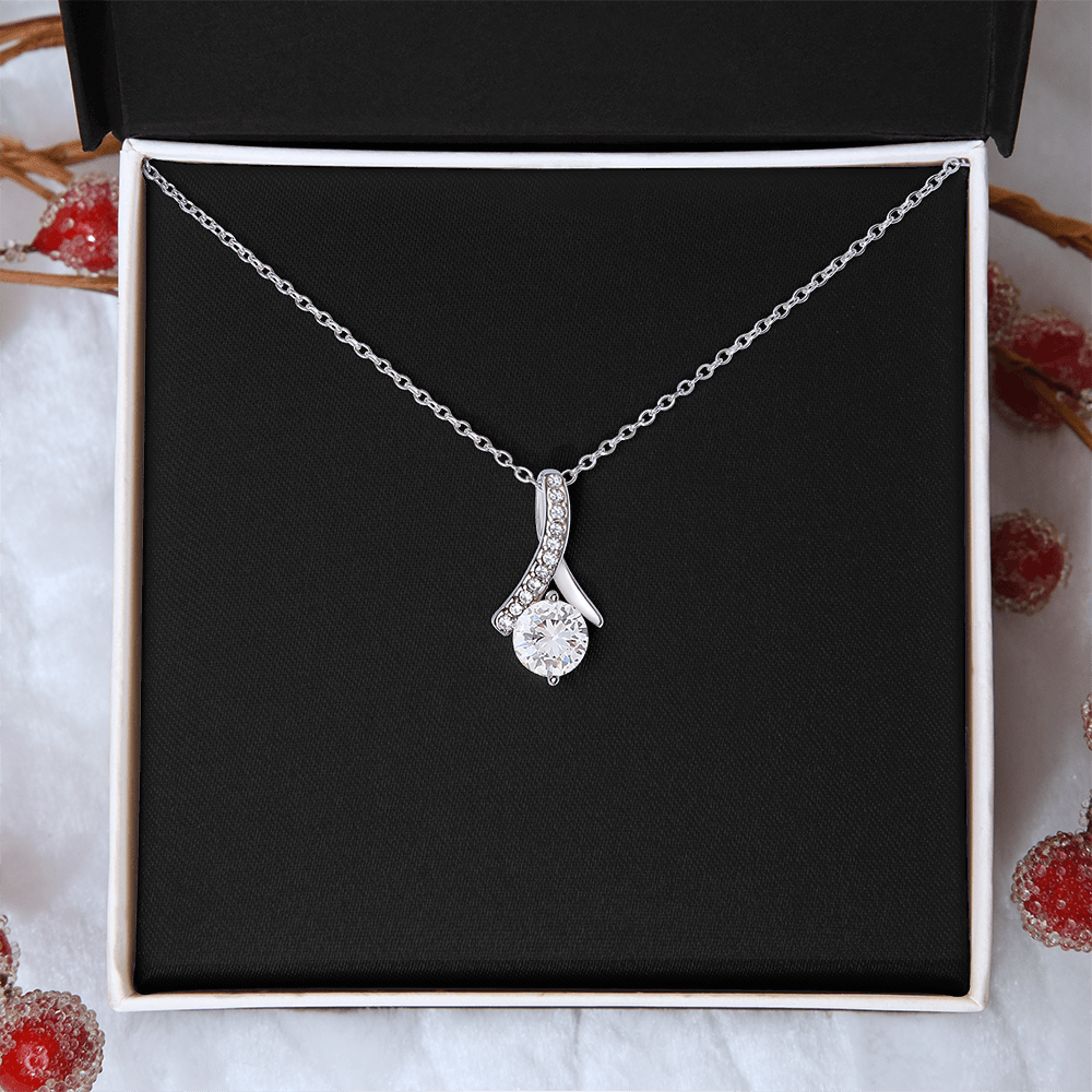 To My Wife, Mom, Daughter - Alluring Beauty Necklace with a Luxury  Box - Gift For Anniversary, Birthday, Christmas or Valentine Day