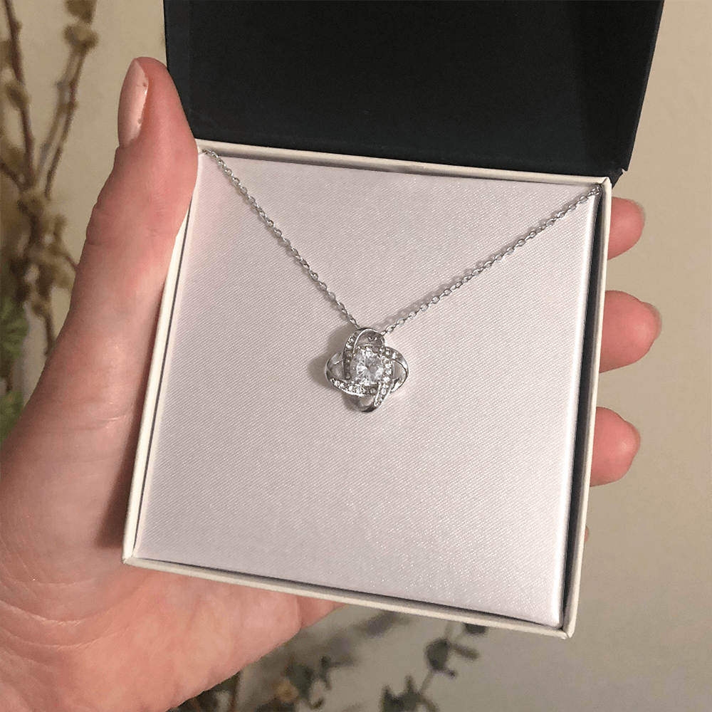 Gift for Her - Love Knot Necklace - Anniversary, Birthday, Christmas or Valentine's Day Gift for Girlfriend