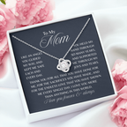 To My Mom Necklace Gifts from Son - Mother's Day, Birthday Gift for Mom