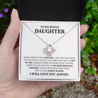 To My Daughter Necklace Luxury LED Light Box With Heartfelt Message Card - Daughter Birthday Present From Dad or Mom