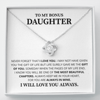To My Daughter Necklace Luxury LED Light Box With Heartfelt Message Card - Daughter Birthday Present From Dad or Mom