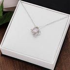 Gift for Her - Love Knot Necklace - Anniversary, Birthday, Christmas or Valentine's Day Gift for Girlfriend