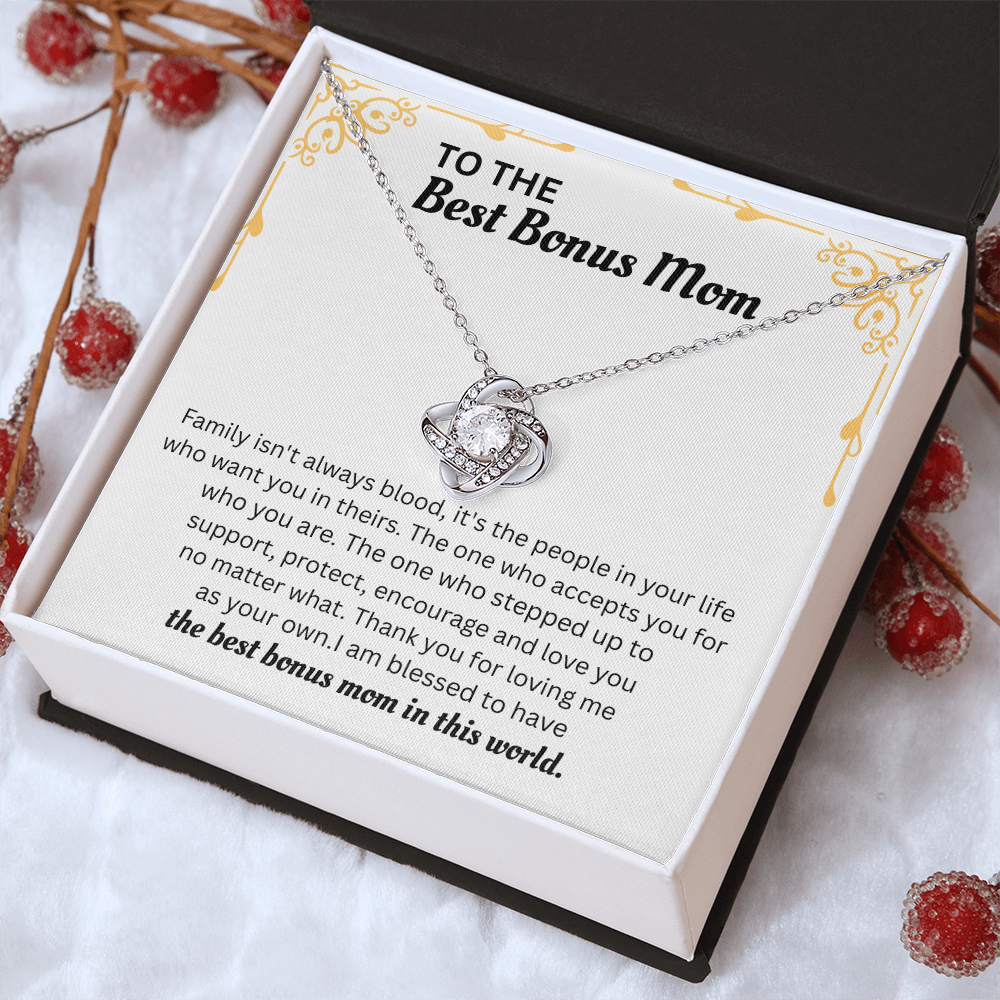 Mothers Day Gifts For Mom From Son Daughter - Loving Mother Necklace With Heartfelt Message & Lighted Box