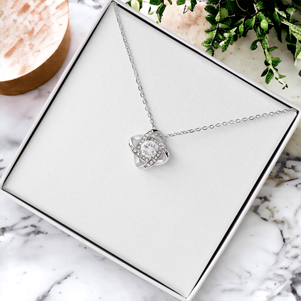 Gift for Her - Love Knot Necklace - Anniversary, Birthday, Christmas or Valentine's Day Gift for Girlfriend
