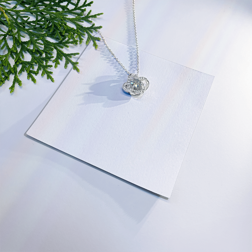 Gift for Her - Love Knot Necklace - Anniversary, Birthday, Christmas or Valentine's Day Gift for Girlfriend