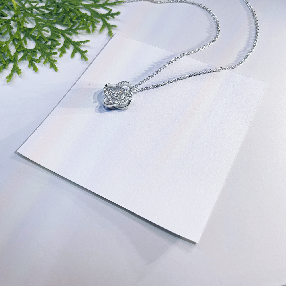 Gift for Her - Love Knot Necklace - Anniversary, Birthday, Christmas or Valentine's Day Gift for Girlfriend