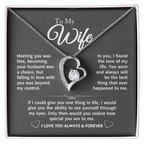 To My Wife - Gift Necklace For Wife - Meeting You Was Fate