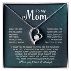 To My Mom Necklace Gifts - Gift for Mom from Son - Mother's Day Gift for Mom