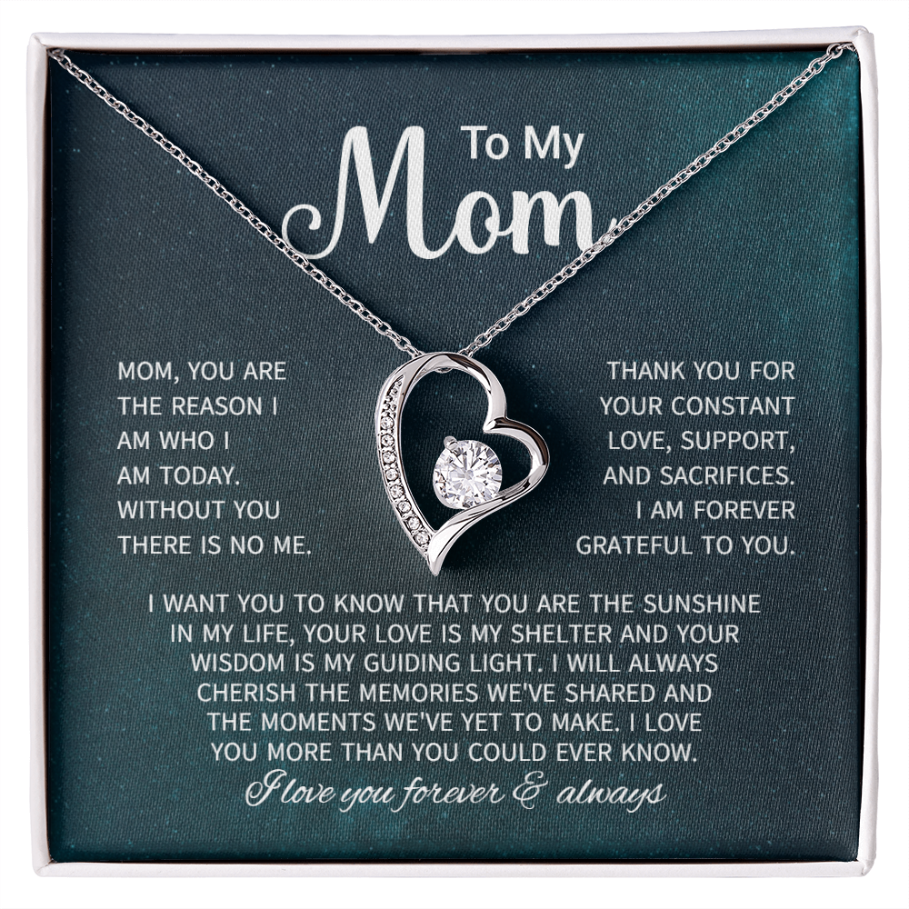 To My Mom Necklace Gifts - Gift for Mom from Son - Mother's Day Gift for Mom