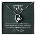 Gifts for Wife from Husband - Soulmate Necklace with Heartfelt Message Card & Box - Anniversary, Birthday, Christmas or Valentine's Day Gift for Girlfriend