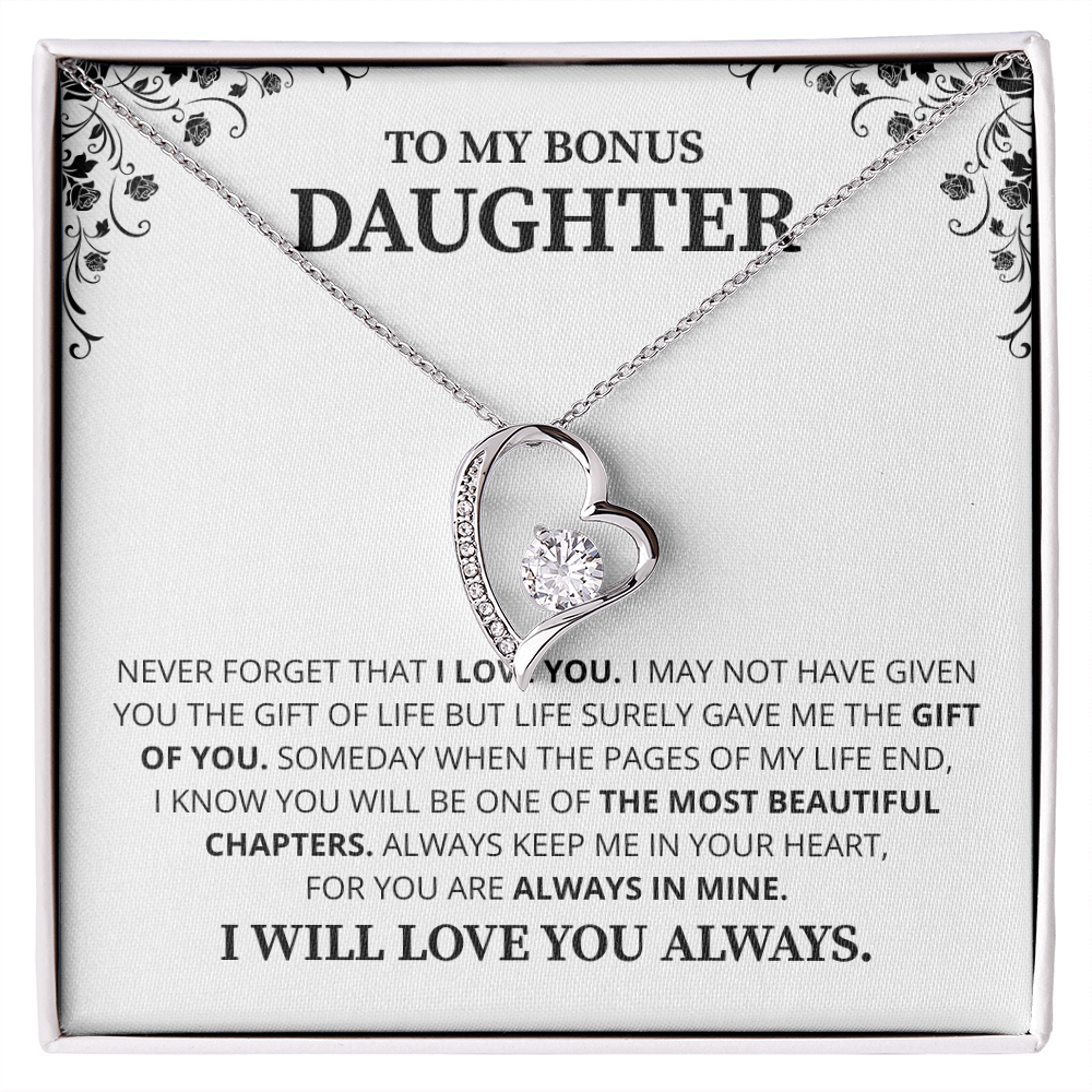 Gift For Daughter Necklace Luxury LED Light Box With Heartfelt Message Card - Daughter Birthday Present From Mom or Daddy