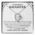 Gift For Daughter Necklace Luxury LED Light Box With Heartfelt Message Card - Daughter Birthday Present From Mom or Daddy
