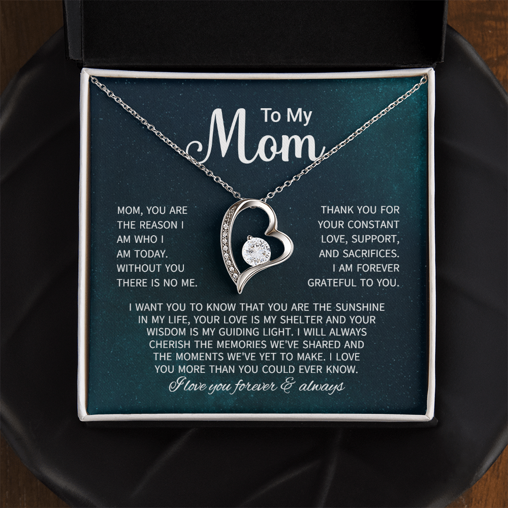 To My Mom Necklace Gifts - Gift for Mom from Son - Mother's Day Gift for Mom