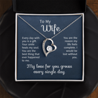 To My Wife Necklace From Husband | Anniversary Valentine Birthday Gift For Wife
