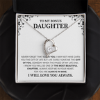 Gift For Daughter Necklace Luxury LED Light Box With Heartfelt Message Card - Daughter Birthday Present From Mom or Daddy