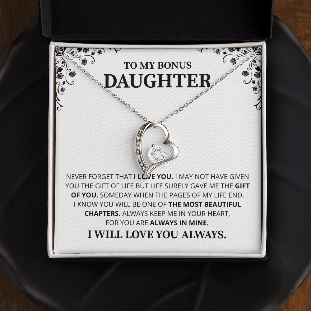 Gift For Daughter Necklace Luxury LED Light Box With Heartfelt Message Card - Daughter Birthday Present From Mom or Daddy