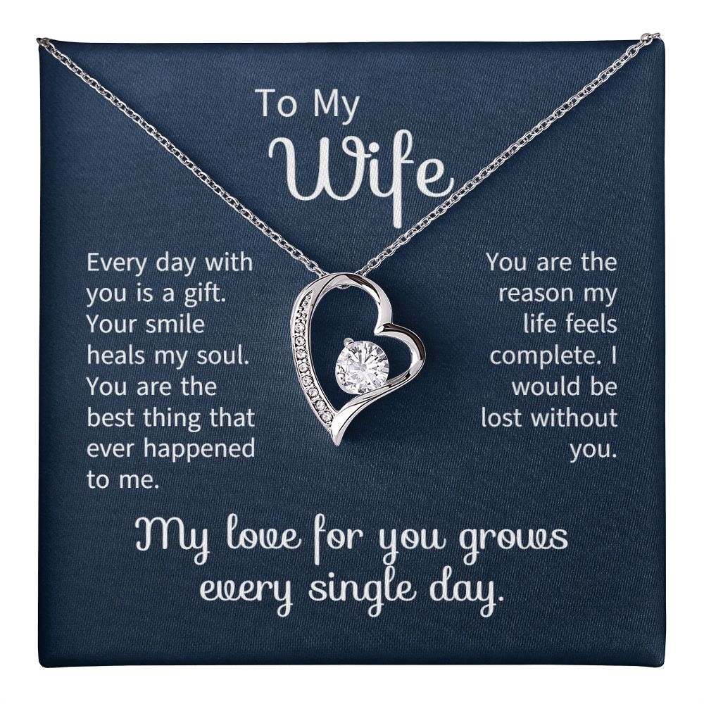 To My Wife Necklace From Husband | Anniversary Valentine Birthday Gift For Wife