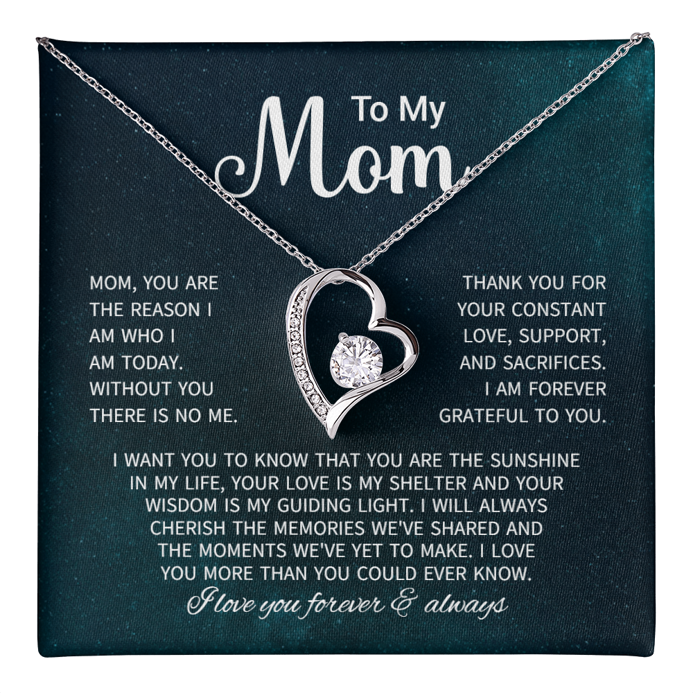 To My Mom Necklace Gifts - Gift for Mom from Son - Mother's Day Gift for Mom