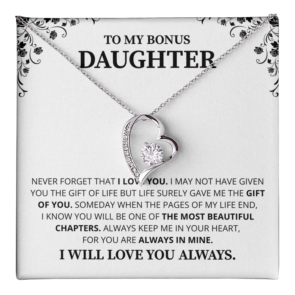 Gift For Daughter Necklace Luxury LED Light Box With Heartfelt Message Card - Daughter Birthday Present From Mom or Daddy