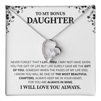 Gift For Daughter Necklace Luxury LED Light Box With Heartfelt Message Card - Daughter Birthday Present From Mom or Daddy