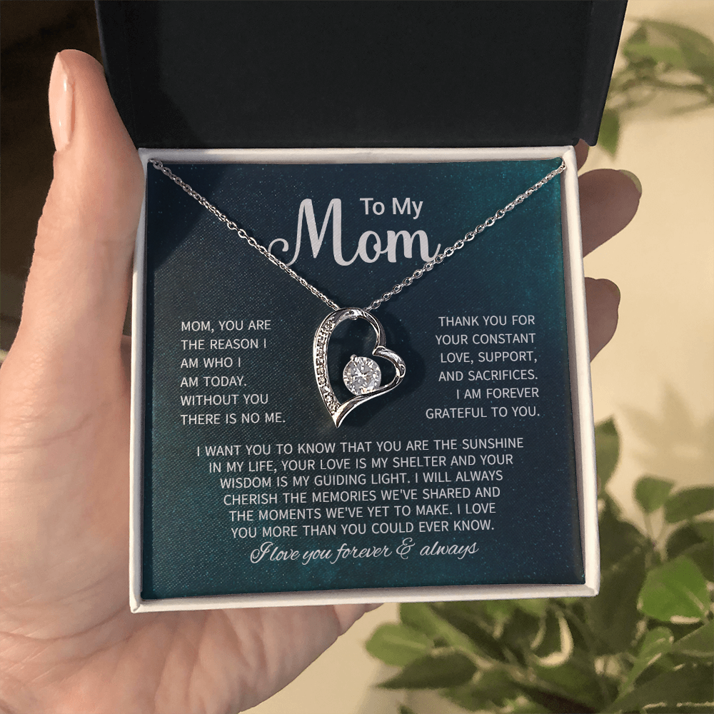 To My Mom Necklace Gifts - Gift for Mom from Son - Mother's Day Gift for Mom