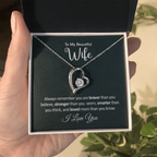 Gifts for Wife from Husband - Soulmate Necklace with Heartfelt Message Card & Box - Anniversary, Birthday, Christmas or Valentine's Day Gift for Girlfriend
