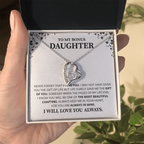 Gift For Daughter Necklace Luxury LED Light Box With Heartfelt Message Card - Daughter Birthday Present From Mom or Daddy