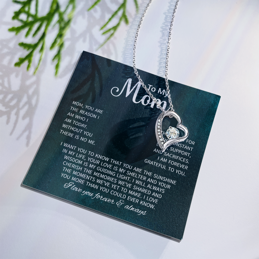 To My Mom Necklace Gifts - Gift for Mom from Son - Mother's Day Gift for Mom