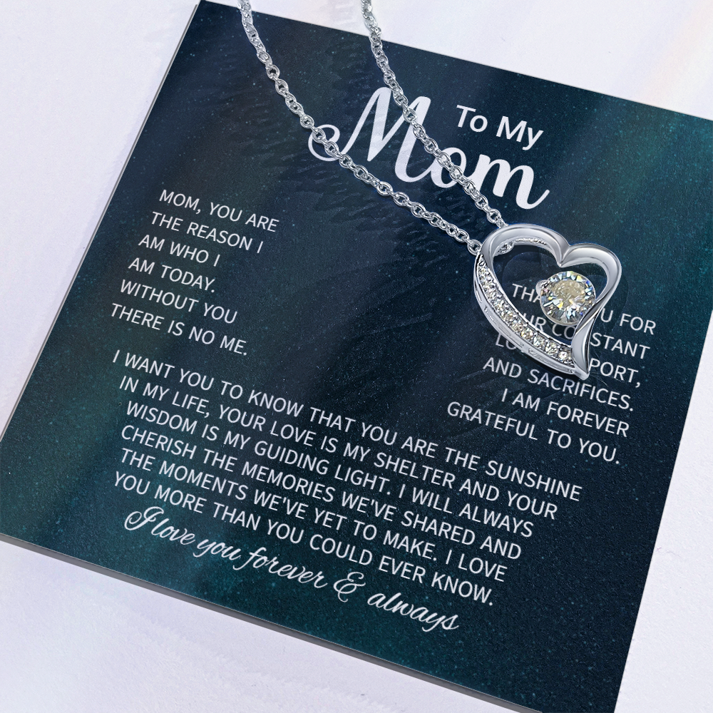 To My Mom Necklace Gifts - Gift for Mom from Son - Mother's Day Gift for Mom