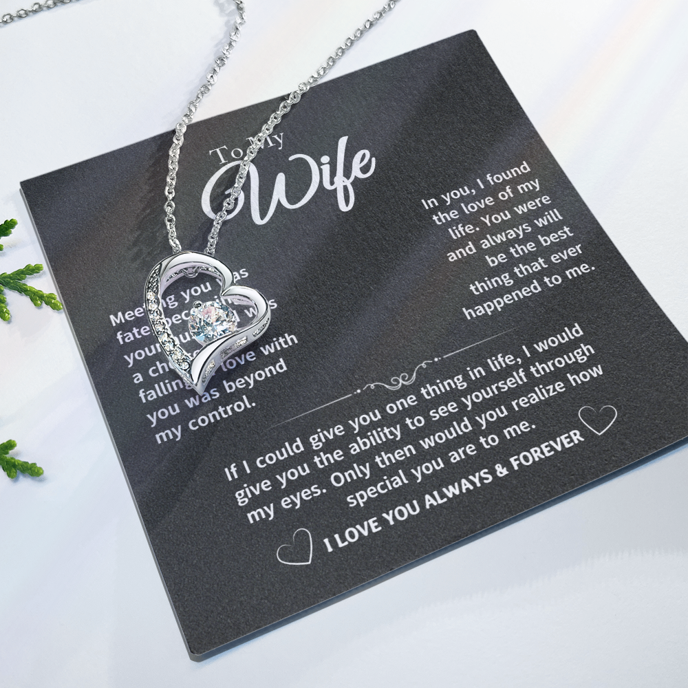 To My Wife - Gift Necklace For Wife - Meeting You Was Fate