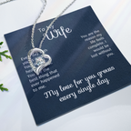 To My Wife Necklace From Husband | Anniversary Valentine Birthday Gift For Wife