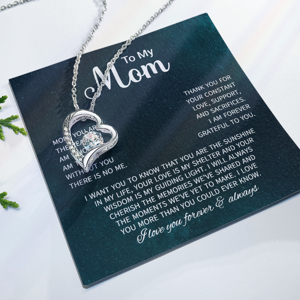 To My Mom Necklace Gifts - Gift for Mom from Son - Mother's Day Gift for Mom