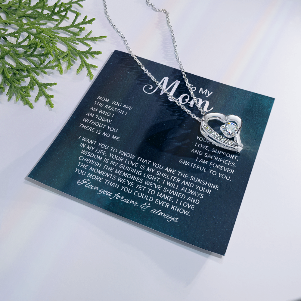 To My Mom Necklace Gifts - Gift for Mom from Son - Mother's Day Gift for Mom