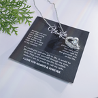 Gift For Wife - Gold Plated Heart Necklace To My Wife For Her Birthday, Valentine's Day, Christmas, Anniversary