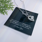 Gifts for Wife from Husband - Soulmate Necklace with Heartfelt Message Card & Box - Anniversary, Birthday, Christmas or Valentine's Day Gift for Girlfriend