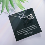 Gifts for Wife from Husband - Soulmate Necklace with Heartfelt Message Card & Box - Anniversary, Birthday, Christmas or Valentine's Day Gift for Girlfriend