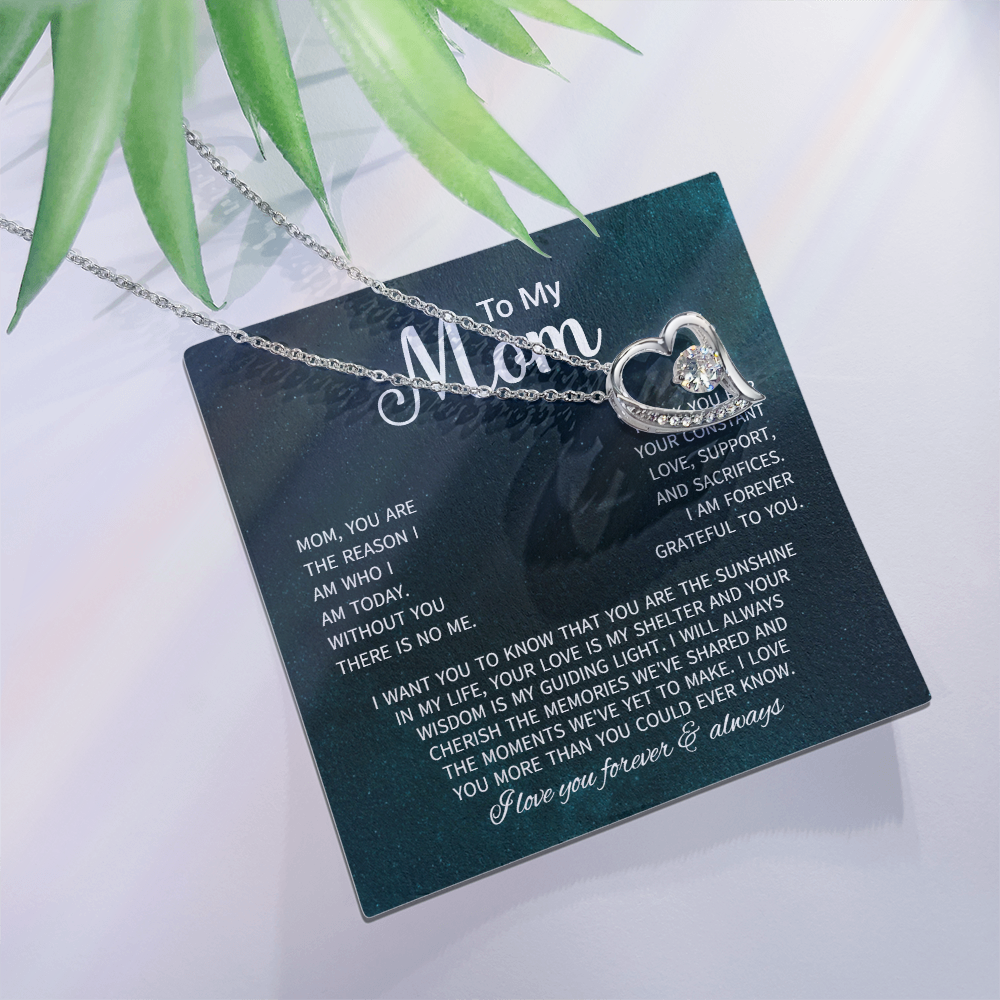 To My Mom Necklace Gifts - Gift for Mom from Son - Mother's Day Gift for Mom