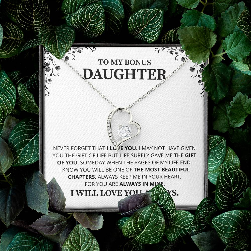 Gift For Daughter Necklace Luxury LED Light Box With Heartfelt Message Card - Daughter Birthday Present From Mom or Daddy