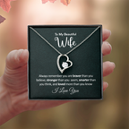 Gifts for Wife from Husband - Soulmate Necklace with Heartfelt Message Card & Box - Anniversary, Birthday, Christmas or Valentine's Day Gift for Girlfriend