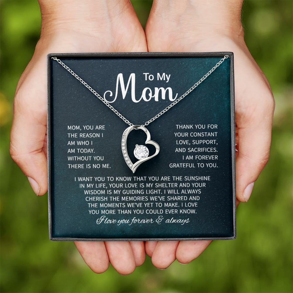 To My Mom Necklace Gifts - Gift for Mom from Son - Mother's Day Gift for Mom